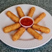 Mozzarella Sticks · Served with marinara sauce.