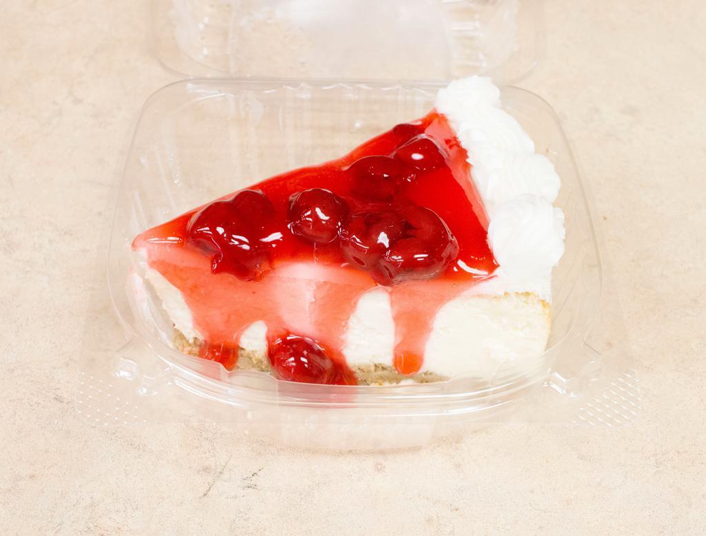 Cherry Cheese Cake Slice · 