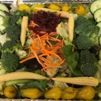 Family Salad · A mixture of locally grown vegetables with a generous amount of toppings to go with it.

Eno...