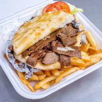 Gyro Plate · Includes french fries.