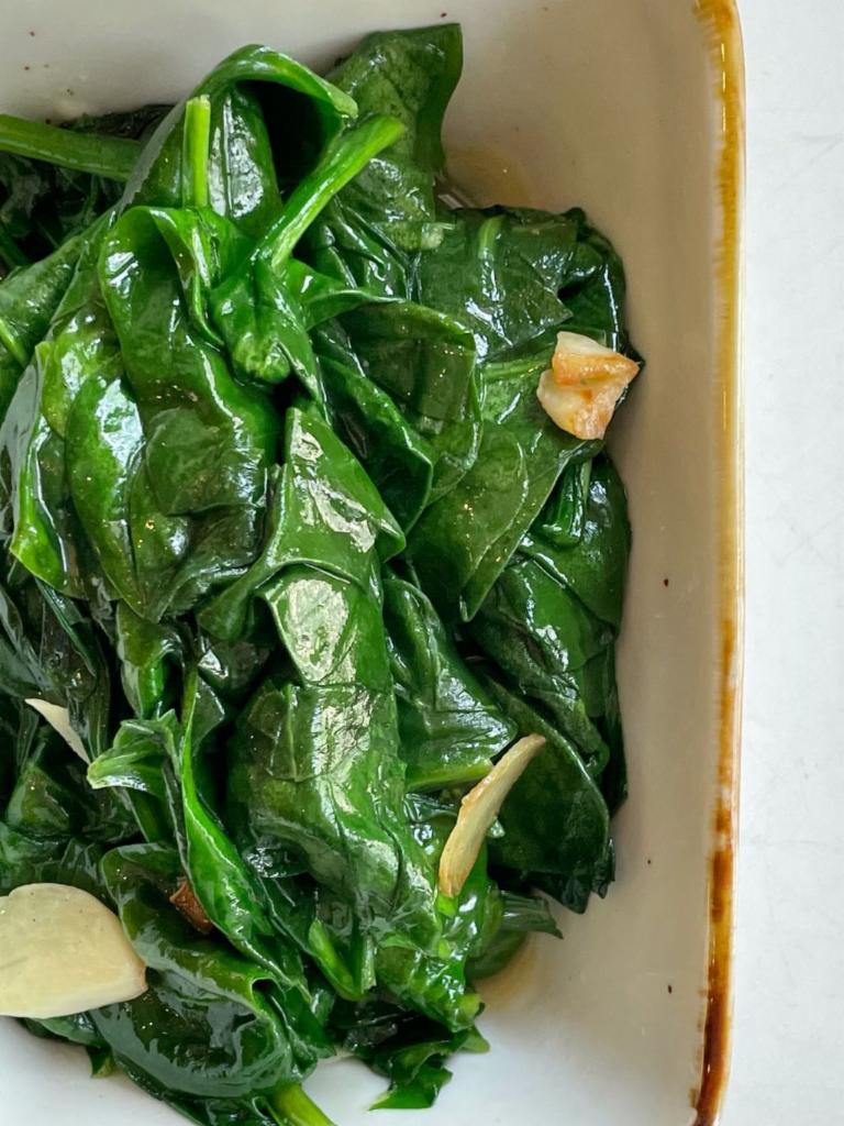 Sauteed Baby Spinach  · 