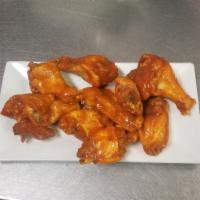 Wings · Choice of: Buffalo, Thai chili, honey barbecue.