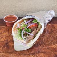 Lam Gyro Sandwich · Served with choice of sauce.