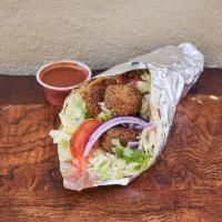 Falafel Gyro Sandwich · Served with choice of sauce.