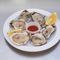 Oysters · Bluepoint oysters 1 dozen.
