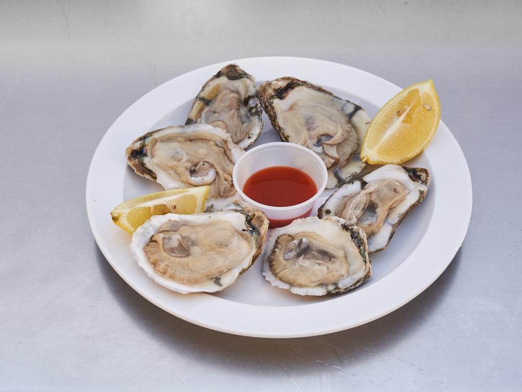 Oysters · Bluepoint oysters 1 dozen.