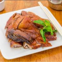 Half Roasted Duck 明卢烤鸭（半只） · Cantonese-style roasted duck. Served with special sauce.