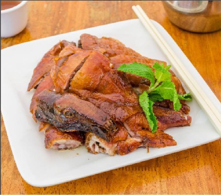 Half Roasted Duck 明卢烤鸭（半只） · Cantonese-style roasted duck. Served with special sauce.