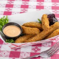 Fried Pickles · Not your regular fried pickles. These are not chips, they are spears!