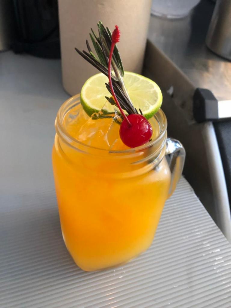 Mango Tango Lemonade · Mango puree, cranberry juice and lemonade.