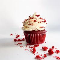 Retta's (Red) Velvet · L.A’s signature red velvet based cupcake topped by her perfectly hand-crafted cream cheese f...