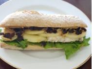 Normandy Sandwich · Brie cheese, apples, raisins, lettuce, and light mayo.
