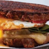 The Grinch Sandwich  · Eggs, Cheese, Spinach, Jalapenos