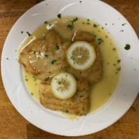 Filet of Sole Francese · Lemon, white wine and butter.