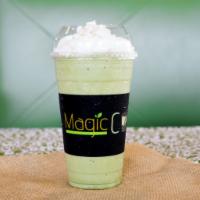 Large Matcha Frappe · An herbal, grounding, and cool frappe made of Japanese green tea and milk.