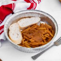 House Red · Marinara blended with onion and mushroom, served with penne and a side of vegan bread. Add s...