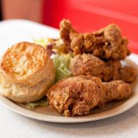 2 Piece Chicken, Biscuit and Mash Potatoes Combo · 