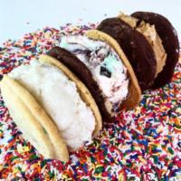 Scoop-Wich Switch · 2 chipwiches - 4 cookies, loaded up with delicious ice cream for a real treat!