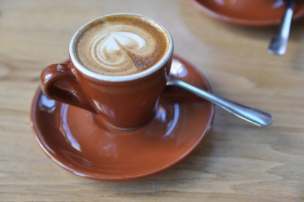 Macchiato · Espresso shot with a little amount of milk foam.