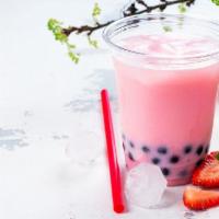 Strawberry Bubble Tea · Juice Teas served with ice