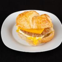Sausage, Egg and Cheese Croissant · 1 piece.