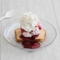 Strawberries Delight · Standard. Warm pound cake with strawberry topping, strawberry ice cream and whipped cream.