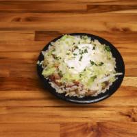 Veggie Rice Bowl · Fresh Steamed Rice, Grilled Onions, Green Peppers, Mushrooms, Banana Peppers, Black Beans, S...