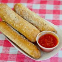 Bosco Breadsticks  · Breadsticks stuffed with mozzarella cheese, topped with garlic butter and Parmesan cheese, s...