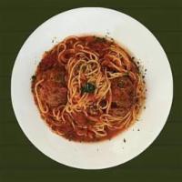 Spaghetti Bolognese · Add meatball for an additional charge.