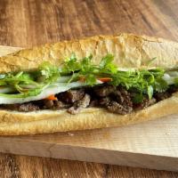 Banh Mi · vietnamese baguettes with your choice of protein. pickled radish ＆ carrots, cucumbers, jalap...