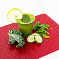 Green Juice · Cold Pressed Kale, Spinach, Apple and Cucumber