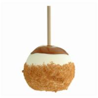 Apple Pie Apple™ · Caramel-covered granny smith apple dipped in white confection, rolled in brown sugar and cin...