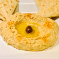 Original Hummus, · Classic Hummus comes wth Soft Greek Pita.