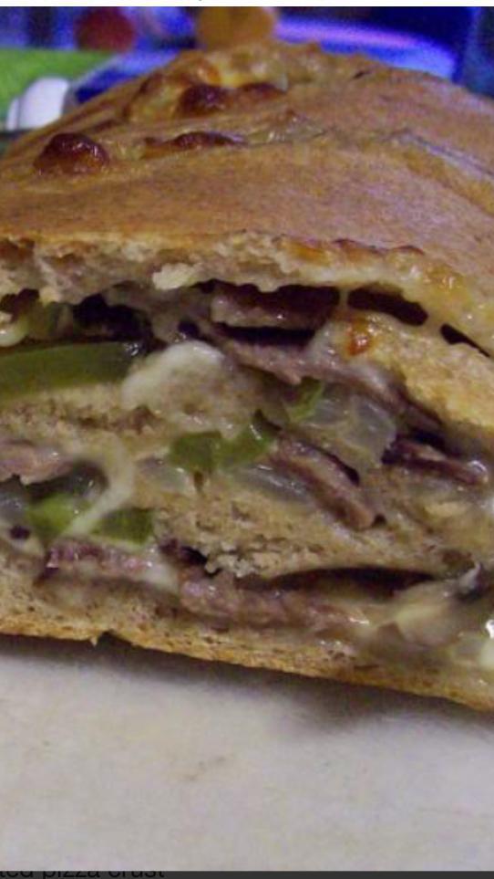 Steak Stromboli · Green peppers, onions, sweet peppers and mushrooms.