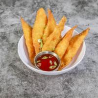 6 Piece Crab Rangoon · Fried wonton wrapper filled with crab and cream cheese. 