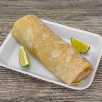 Sausage, Egg, Cheese Burrito Breakfast · Flour tortilla with a savory filling.