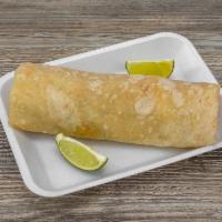 Machaca, Egg, Cheese Burrito Breakfast · Flour tortilla with a savory filling.