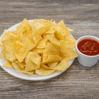 4 oz. Salsa and Chips · Dip made from tomatoes and onions. 