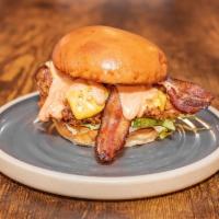 The Bacon Bird  · (Made With Dark Meat)
All Prepared With Our Signature Buttermilk Fried Chicken.

Toasted Bri...