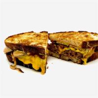 Patty Melt  · Griddled, pan-roasted onions, comeback sauce, Emmenthaler cheese, American cheese, pickles, ...