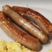Sausage Links Side · Finely chopped or ground meat sausage.