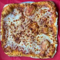 Tray Pizza · Sicilian style tray pizza,thicker crust