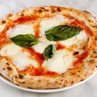 Bufalina Pizza · Tomato sauce, buffalo mozzarella, extra virgin olive oil and basil.