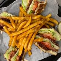B.L.T. Club · Triple Decker sandwich served on white or wheat toast topped with crispy bacon, lettuce, tom...