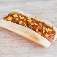  Chili Dog · Hot dog and chili hot dog bun.