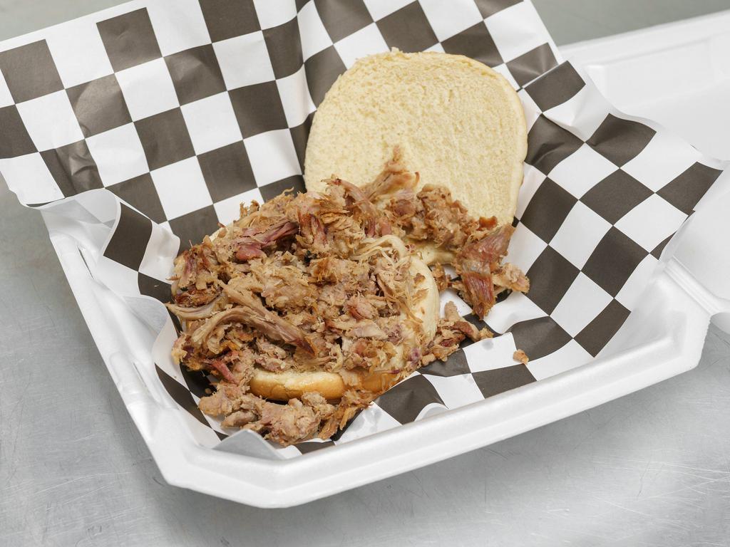 Pulled Pork Sandwich Combo · Sandwich with choice of sm side and choice of drink
