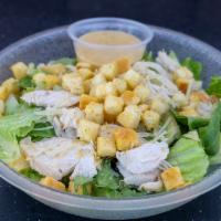Caesar Salad with Chicken · Green salad with Caesar dressing and cheese. 
