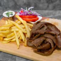 Gyros Plate with French Fries · 