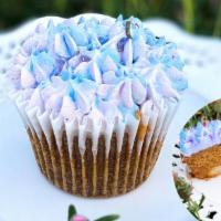 Honey Lavender Latte Mochi Cupcake · Enjoy this honey lavender tea in a cupcake form! Inside stuffed with a soft yet chewy milk m...