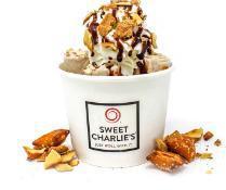 Love Park · Your choice of ice cream, yogurt, or vegan option with peanut butter pretzels and chocolate ...